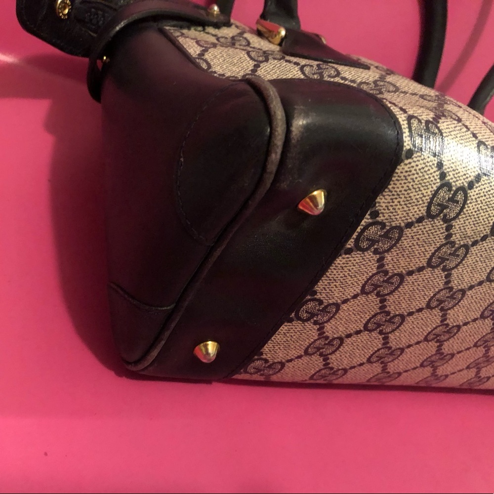 Vintage Gucci Satchel Coated Canvas Authenticated - Picture 7 of 8